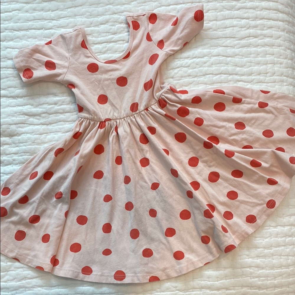 Alice+Ames Polka Dot Twirl Dress - Short Sleeves